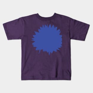 Abstract Flower Cornflower Royal Blue Kids T-Shirt